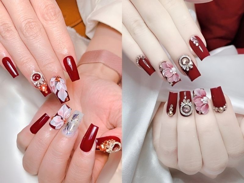 10 mẫu nail đẹp đón Tết- Ảnh 9.