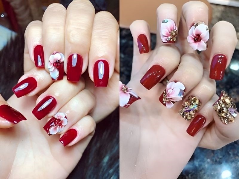 10 mẫu nail đẹp đón Tết- Ảnh 10.