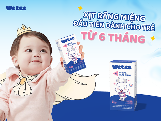 Xịt vệ sinh răng miệng phân loại dành riêng cho trẻ dưới 1 tuổi- Ảnh 1.