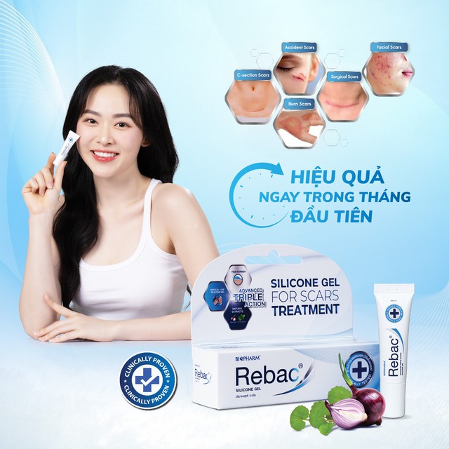 Rebac® - Gel silicone thế hệ mới - làm mờ và giảm sẹo - mang lại tự tin cho cuộc sống- Ảnh 1.