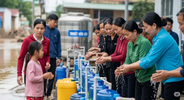 Cảnh báo bệnh thương hàn bùng phát sau mưa lũ- Ảnh 1. Cảnh báo bệnh thương hàn bùng phát sau mưa lũ- Ảnh 1.