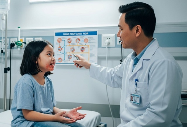 Trẻ bị tay chân miệng có thể tử vong nhanh chóng nếu gặp biến chứng chủng virus EV71 - Ảnh 1. Trẻ bị tay chân miệng có thể tử vong nhanh chóng nếu gặp biến chứng chủng virus EV71 - Ảnh 1.